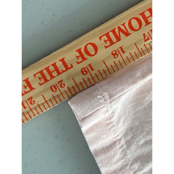 Per Se Pull-On Capri Pants Women L Drawstring Peach Linen Blend Cropped Classic - Picture 7 of 8